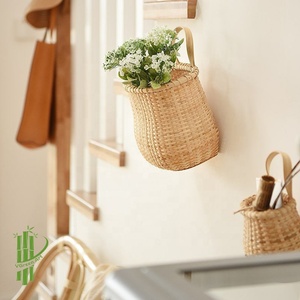 Trending Eco-Friendly <b>Hanging</b> <b>Basket</b> Strap Rattan Woven <b>Baskets</b> <b>for</b> Onion Garlic Fruit Flower/Plant Pot Storage - Product Image 6