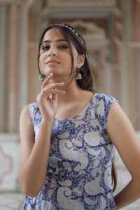 Robe courte indienne imprimée à la main pour femmes, robe d'été décontractée en coton, style bohème, magnifique robe maxi - Product Image 2