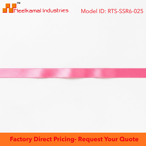 6mm Pink Single Face Satin Ribbon Customizable Manufacturer 350 Meter Roll for Cosmetic Packaging Baby Gift <b>Boxes</b> Retail Bulk - Product Image 6