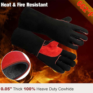 Gants de soudage TIG en cuir blanc, longueur coude, respirants, pour usage extérieur, toutes saisons, vente en gros - Product Image 6