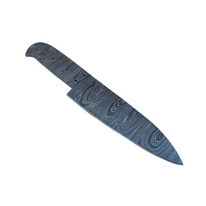 Lame de couteau de chef professionnelle en acier Damas, 8-10 pouces, multicouche avec finition à motifs, pour la fabrication de couteaux sur mesure - Product Image 5