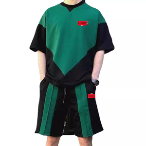 Eco-Friendly Recycled 2 Pieces Summer Quick Dry <b>T</b> Shirts Shorts Set Manufacturer Sporty Running <b>Track</b> Sweat Jogger Suit Men - Product Image 1
