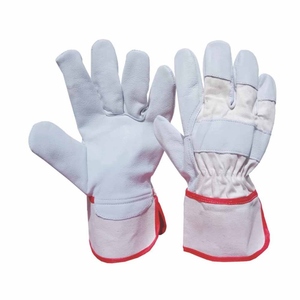 Gants de travail en cuir pleine fleur de vachette, robustes, pour la sécurité industrielle, la construction et l'entretien ménager, type Rigger canadien - Product Image 1