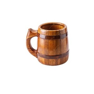 Wooden <b>Tea</b> Cup With Handle Handmade Brown <b>Tea</b> <b>Mug</b> Rustic <b>Tea</b> Drinkware for Home Party Camping - Product Image 1
