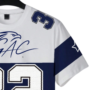<b>Mens</b> Navy <b>White</b> Sublimation Sports T <b>Shirt</b> <b>Short</b> <b>Sleeve</b> Quick Dry Breathable 180g Anti-shrink Polyester Athletic Training - Product Image 3