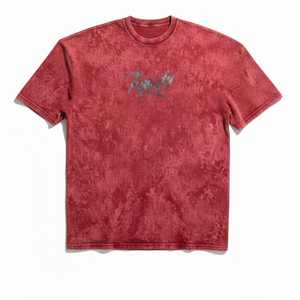 Camiseta Informal de Corte Regular para Mujer, de Forro Polar de Poliéster, Transpirable, Lisa, con Cuello Redondo, Manga Corta, Logotipo Visible, Rojo Intenso, 180g, Primavera/Verano - Product Image 5