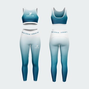 Conjunto de Yoga para Mujer, Ropa Deportiva, Tallas Grandes, 4 Piezas, Ligero, Transpirable, Cintura Media, Color Sólido, Venta al Por Mayor - Product Image 2