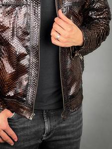 Chaqueta de Cuero Genuino para Hombre, Estilo Casual, Antiarrugas, Diseño Más Vendido, Precio Accesible - Product Image 3