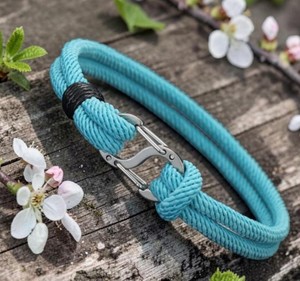 Handmade Adjustable <b>Rope</b> <b>Bracelet</b> for Children's Cute Style Leather and Cotton Material - Product Image 1