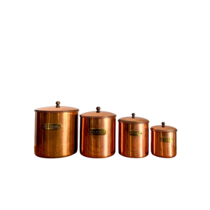 High Quality Pure Copper Hammered Design Food <b>Storage</b> Box Container with Brass Knob <b>for</b> <b>Kitchen</b> Counter Tea Sugar Coffee Caddy - Product Image 6