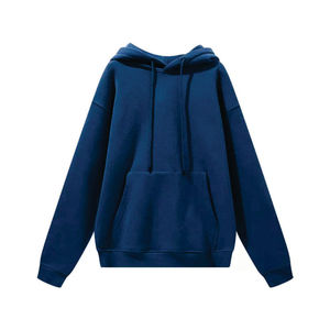 Sudaderas con capucha lisas de alta calidad, gruesas, 100% algodón, con logotipo impreso en relieve, sudaderas con capucha de punto para hombre. - Product Image 4