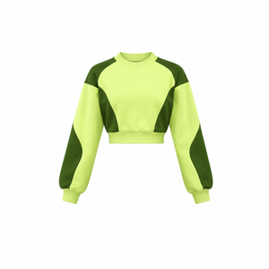 Wholesale Custom 2026 Women's <b>Sweater</b> <b>Set</b> Square Neck Long Sleeve Crop Top Stretchy Capri Pants Breathable Knit Cotton Hoodies - Product Image 2