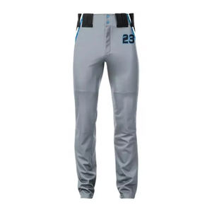 Pantalon de baseball personnalisé pour équipe, OEM, manches courtes, imprimé, séchage rapide, taille élastique, respirant, polyester extensible - Product Image 3