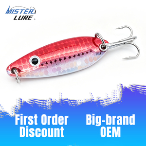 <span class=keywords><strong>MISTER</strong></span> LURE รับผลิตตามสั่ง OEM ODM เหยื่อปลอมแข็ง 7 กรัม 55 มม. ราคาขายส่ง เหยื่อปลอมแบบหมุนในแนวตั้ง เหยื่อปลอมโลหะ ใบพัดรูปใบหลิว - Product Image 1