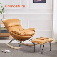Orangefurn Chaise longue paresseuse intérieure et extérieure Grand Patio Chaise berçante moderne pour le salon