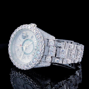 Montre Classique Personnalisée pour Homme, Montre Sertie de Diamants de Laboratoire, Bijoux Hip Hop Incrustés de Diamants, Meilleure Qualité, Prix de Gros - Product Image 3