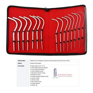 Sondas Uretrales Manuales de Clase I con Certificación CE, Juego de Dilatadores Ginecológicos, Sonda Urinaria/Uterina/Uretral Curva de Acero Inoxidable - Product Image 5