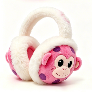 Orejeras de felpa para niños con diseño de animales para el invierno - Product Image 2