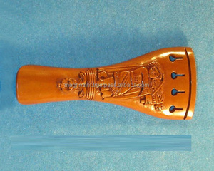 Meghna International Violon sculpté avec cordiers ronds, boîte de rangement noire pour violoniste, pour débutants et apprenants de musique, modèle MEG-OO4 - Product Image 4