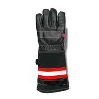 Gants en cuir imperméables et résistants au feu personnalisés pour la lutte contre les incendies et les équipements de sécurité pour pompiers