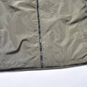 Veste coupe-vent en toile à capuche pour homme, design personnalisé - Style streetwear hivernal, écologique, séchage rapide et respirante, logo sur le devant - Product Image 5