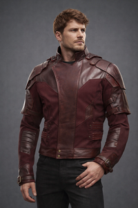 Chaqueta de Cosplay de Héroe Espacial Roja, Cuero de Alta Calidad, Transpirable, Cierre de Cremallera, para Verano |   Diseño Personalizado |   Suministro al por Mayor - Product Image 2