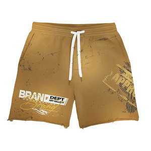 ชุดเสื้อยืดและกางเกงขาสั้นผู้ชายแบรนด์ Brand Dept ผ้าถักเนื้อแน่น พิมพ์ลายผ้าฝ้าย ชุดลำลองฤดูร้อน คอกลม ระบายอากาศได้ดี สวมใส่สบาย - Product Image 5