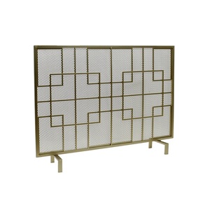 Monarch Grid Malla Metálica Protectora para Chimenea, Protector de Chispas Geométrico, Cubierta de Malla Protectora Independiente para Hogar, Decoración Moderna - Product Image 3