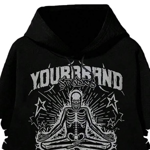 Conjunto de Sudadera con Capucha y Pantalones Deportivos Personalizados al por Mayor para Hombre, de Invierno, Gruesos, 100% Algodón, Tallas Grandes, con Estampado Urbano - Product Image 3