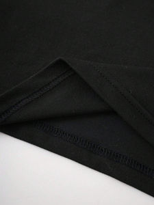 <b>Men's</b> <b>Black</b> Cropped Short Sleeve T-<b>Shirt</b> With Rhinestone Hand Design O-Neck <b>Slim</b> <b>Fit</b> Knitted Street Style Top Wholesale New <b>mens</b> - Product Image 6