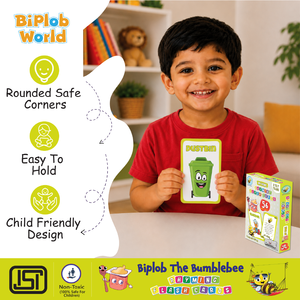 Biplob's My Home Flash Cards 28 Double-Sided Paper & Cardboard Picture & Rhyme Cards for Alphabet Vocabulary Learning Ages 2-7 - Product Image 4