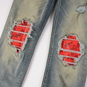 Jeans Cargo en Denim Vintage pour Hommes, Lavage Clair, Respirants, Écologiques, 100% Coton, Conception Personnalisée, Haute Qualité, Vente en Gros OEM - Product Image 5