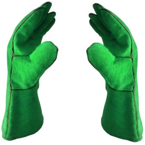 Guantes de Soldadura Impermeables de Cuero Vacuno de Primera Calidad CAPTAIN INDUSTRY CI-WG-107, Protección Completa para los Dedos, Resistentes al Calor, para Adultos - Product Image 5
