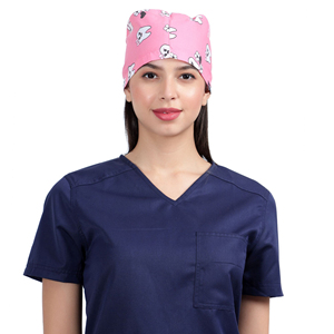 Gorro Quirúrgico de Algodón para Mujer, Gorro de Enfermera Médico Quirúrgico Ajustable, Gorro de Hospital con Logotipo Personalizado, Uniforme de Salud - Product Image 1