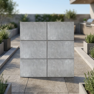Baldosas de Porcelana para Exteriores de 20 mm, 600x600 mm, Resistentes, Color Gris Oscuro, Adhesivas, para Estacionamientos, Garajes, Centros Comerciales, Baños - Product Image 1