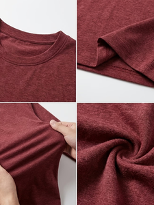 Men's Neck Short Sleeve Solid Green Cotton Jersey Casual T-Shirt Regular Fit Breathable Knitted Fabric 180g Eco-Friendly Blank - Product Image 6