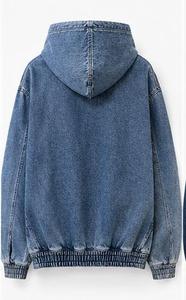 Hoodie en jean pour homme de qualité supérieure avec poche kangourou - Product Image 6