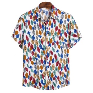 Camisa de playa de manga corta de verano para mujer Hawaiana de diseño personalizado, Material de algodón con gráfico Floral estampado, decoración bordada en 3D - Product Image 4