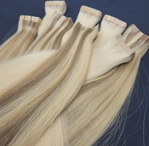 Alta calidad cutícula Virgen Remy Color personalizado extensiones de cabello humano natural cinta en el cabello para la venta - Product Image 3