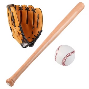 Hot Selling Professional Wholesale Wooden <b>Baseball</b> Bat Set With Mittens - Product Image 2