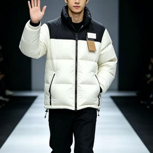 Chaqueta Puffer Original North Outdoor de Lona con Cuello Alto, Tallas Grandes, Transpirable, de Secado Rápido, Estilo Urbano, para Hombre, Nueva, Protege la Cara - Product Image 3