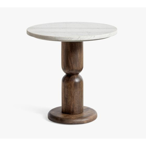 <b>Black</b> Coated <b>Round</b> Wood Coffee <b>Table</b> With Tapered Base Midcentury Design Living Room Furniture Handmade <b>Side</b> <b>Table</b> - Product Image 4