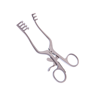 Écarteur chirurgical auto-serrant de qualité supérieure, à pointes émoussées 3x4, 14 cm, en acier inoxydable, pour la rétraction tissulaire et la chirurgie - Product Image 2