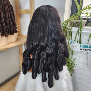 wigs100% Virgin Vietnamese Curly <b>Human</b> Hair <b>Wigs</b> Double Drawn Long Length Transparent/HD Front Vietnam - Product Image 3