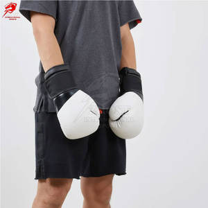 Professional Leather Boxing Gloves For Muay Thai Kickboxing High Density <b>Foam</b> <b>Padding</b> Training Gear - Product Image 5