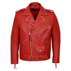 Custom 100% Genuine Cowhide Leather Studded Biker <b>Jacket</b> <b>Men</b>’s BRANDO Rocker Motorcycle Leather <b>Jacket</b> Premium Quality Hardware - Product Image 6