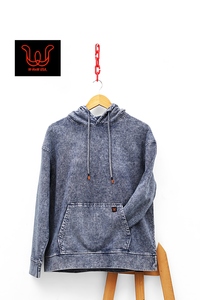Sweat à capuche pour homme en denim tricoté – Pull à capuche en jersey doux lavé - Product Image 3