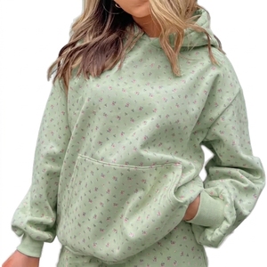 Sudadera con Capucha de Felpa Francesa de 400 g/m² para Mujer, Corte Holgado, Bordada, Estilo Y2K, Ropa Urbana de Invierno, Venta al Por Mayor - Product Image 6