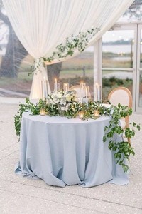 High Quality Sustainable Reusable <b>Tablecloth</b> Linen 100% Cotton Cover Premium Washable Elegance Weddings Banquet Modern Stylish - Product Image 3