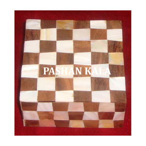 Check Box Design Mother Of Pearl Wooden Box Best Quality Mop Inlay Wooden Box and Customize Design Mop Inlay Boxes Polished - Product Image 1